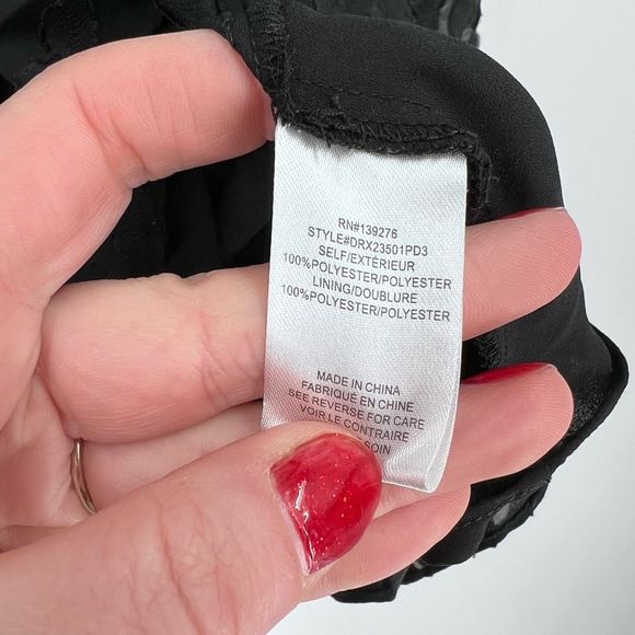 Daniel Rain DR2 Brielle Clip-Dot Blouse with Long Puff Sleeves size 3X - Picture 7 of 9